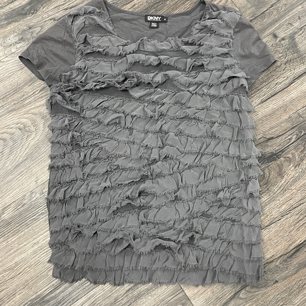 DKNY Ruffled Top - Picture 2 of 6